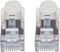 Intellinet 740869 RJ45 Netwerkkabel, patchkabel CAT 6A S/FTP 3.00 m Grijs Folie afscherming, Afscherming gevlochten, Af
