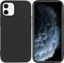 iMoshion Hoesje Geschikt voor iPhone 12 Mini Hoesje Siliconen - iMoshion Color Backcover - Zwart