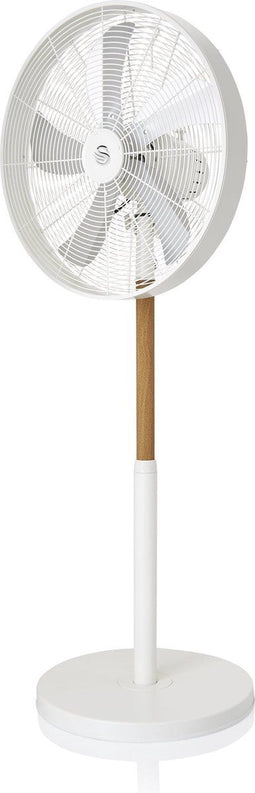 Swan Nordic 16 inch Vloerventilator – Verticaal Kantelbaar – 3 Snelheden – Wit