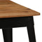 vidaXL - Eettafel - 120x60x76 - cm - massief - acaciahout - en - staal