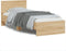 vidaXL - Bedframe - met - hoofdbord - zonder - matras - sonoma - eiken - 90x200 - cm