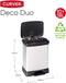 Curver Pedaalemmer Deco duo 28 L zilver 240638