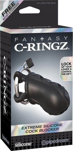 Pipedream - C-Ringz - Extreme Silicone Cock Blocker - Black