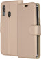 Accezz Hoesje Geschikt voor Samsung Galaxy A20e Hoesje Met Pasjeshouder - Accezz Wallet Softcase Bookcase - goud