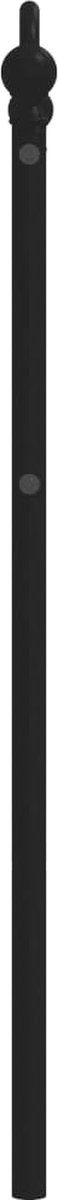 vidaXL - Hoofdbord - 80 - cm - metaal - zwart