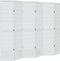 vidaXL - Kamerscherm - met - 6 - panelen - massief - paulowniahout - wit