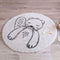 Nattiot - Janus Rond Vloerkleed Kinder & Babykamer - Diameter 120 cm.