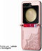 iMoshion Hoesje Geschikt voor Samsung Galaxy Z Flip 5 Hoesje Met Pasjeshouder - iMoshion Mandala Bookcase flip versie - Rosé Goud