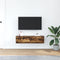vidaXL - TV - Kast - Rook - Eiken - 100x31x25,5 - cm - Bewerkt - Hout