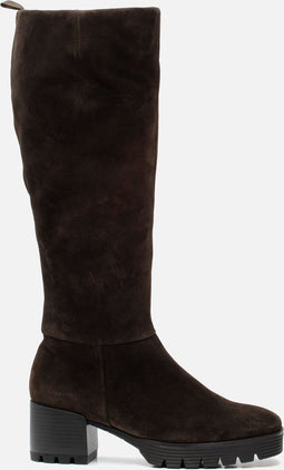 Gabor 92.837 - Enkellaarzen - Suede - Bruin - Maat 40.5