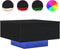 vidaXL - Salontafel - met - LED-lampen - Zwart - Eiken - 55x55x31 - cm