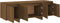 vidaXL - Tv-meubel - 120x30x40,5 - cm - bewerkt - hout - bruin - eikenkleur