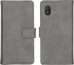 iMoshion Hoesje Geschikt voor Alcatel 1B (2020) Hoesje Met Pasjeshouder - iMoshion Luxe Bookcase - Grijs