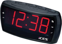 Ices ICR-230 - FM Wekkerradio - Dubbele alarmfunctie met snooze - LED-scherm