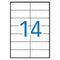 Klevende etiketten Apli 01277 100 Lakens 105 x 42,4 mm Wit Papier