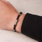 Diesel Beads - Kralenarmband - Zwart agaat - Zwart (Lengte: 16.50-25.00cm)