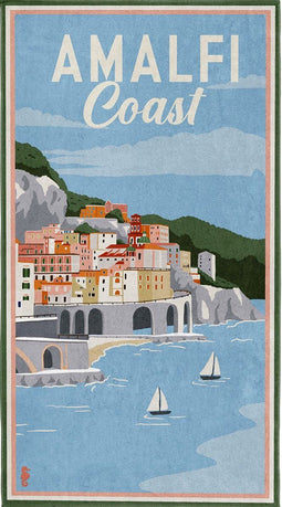 Seahorse Amalfi - Strandlaken - 90x170 cm - 100% Egyptisch katoen - Blauw