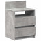 vidaXL - Nachtkastje - met - 2 - lades - 40x33x60 - cm - betongrijs