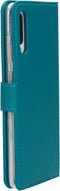 Mobiparts Galaxy A70 - Wallet Case - Saffiano motief - Blauw