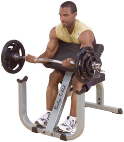 Body-Solid GPCB329B - Preacher Curl Bankje - Maximale bicepsisolatie - Zwart