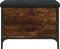 vidaXL - Opbergbankje - 62x42x45 - cm - bewerkt - hout - gerookt - eikenkleurig