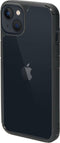 Mobiparts Rugged Clear Case - Shockproof TPU - Kristalhelder - Zwart (iPhone 13)