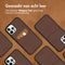 Accezz iPhone 12 Pro / 12 - Back Cover - Premium Leather Card Slot - Bruin