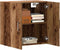 vidaXL - Wandkast - 60x31x60 - cm - bewerkt - hout - oud - houtkleurig