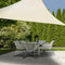 Schaduwdoek/zonnescherm driehoek creme wit 3.6 x 3.6 x 3.6 meter - Terras/tuin zonwering