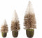 PTMD Decoratieve Kerstboom Luck - 16x16x60 cm - Bamboe - Bruin