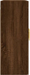 vidaXL - Hangkast - 69,5x34x90 - cm - bruin - eikenkleur