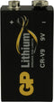 GP CR-9V - 9V Lithium Batterij - Langdurig voor Rookmelders - Zwart