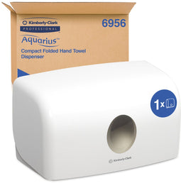 Handdoekdispenser aquarius mini wit 6956