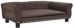 vidaXL - Hondenmand - 95x55x30 - cm - kunstleer - bruin