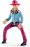 Schleich Farm World - Barrel racing met cowgirl - Speelfigurenset Kinderspeelgoed voor Jongens en Meisjes - 3 tot 8 jaar - 5 Onderdelen