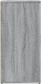 vidaXL - Dressoir - 59x39x80 - cm - bewerkt - hout - grijs - sonoma - eikenkleurig