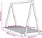 vidaXL - Kinderbedframe - 90x190 - cm - massief - grenenhout