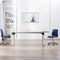 vidaXL - Eetkamerstoelen - 2 - st - stof - blauw