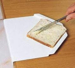 Smeerplank - Kunststof - Antislip - 22 x 22 cm - Wit