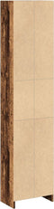 vidaXL - Boekenkast - 40x24x176 - cm - bewerkt - hout - oud - houtkleurig