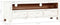 vidaXL - Tv-meubel - 120x30x40 - cm - massief - acaciahout - wit