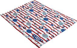 Croci koelmat cool breeze tortuga print gestreept wit / rood (65X50 CM)
