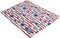 Croci koelmat cool breeze tortuga print gestreept wit / rood (65X50 CM)