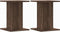vidaXL - Plantenstandaards - 2 - st - 30x30x40 - cm - bewerkt - hout - bruin - eiken