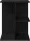 vidaXL - Nachtkastjes - 2 - st - 46,5x29x61 - cm - bewerkt - hout - zwart - eikenkleur