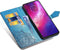 Hoesje Met Pasjeshouder Geschikt voor Motorola One Hyper - Mandala Bookcase - Turquoise