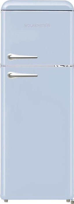 Wolkenstein WGK218RT LB - Retro koelvriescombinatie - 218L - Blauw