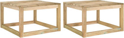 vidaXL - Tuintafels - 2 - st - pallet - 60x60x36,5 - cm - geïmpregneerd - grenenhout