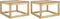vidaXL - Tuintafels - 2 - st - pallet - 60x60x36,5 - cm - geïmpregneerd - grenenhout