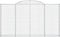 vidaXL - Schanskorven - 2 - st - gewelfd - 300x30x160/180 - cm - ijzer